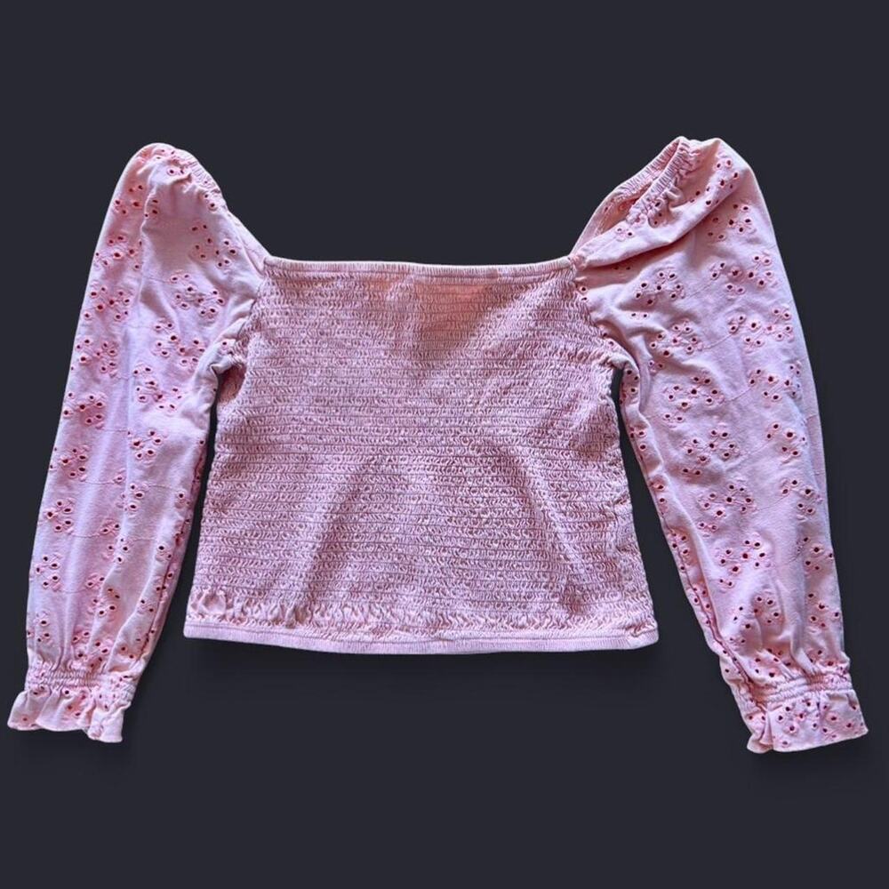 Coquette, Off Shoulder Top Floral Embroidery, Sz XL, Feminine, Valentines